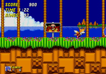 Sonic the Hedgehog 2 Not For Resale retro Sega Genesis video game featuring fast paced platform gameplay, multiplayer Sonic action, side scrolling adventure and classic Genesis entertainment - gameplay