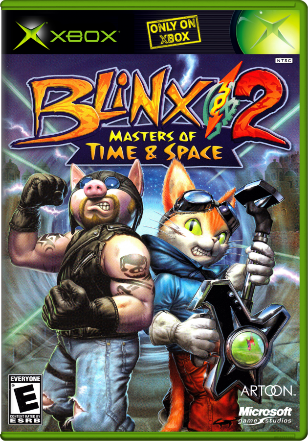 Blinx 2: Masters of Time & Space cover art for Xbox (XBOX) video game
