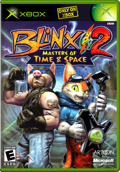 Blinx 2: Masters of Time & Space cover art for Xbox (XBOX) video game