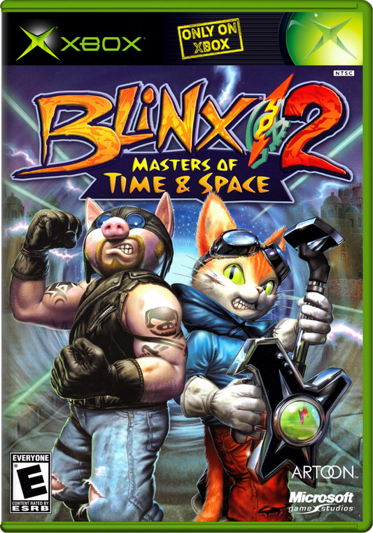 Blinx 2: Masters of Time & Space cover art for Xbox (XBOX) video game