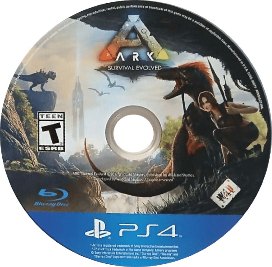ARK Survival Evolved for retro video game enthusiasts featuring open world survival gameplay dinosaur taming and breeding resource gathering crafting systems base building mechanics multiplayer exploration prehistoric environments and collectible gaming appeal disc 