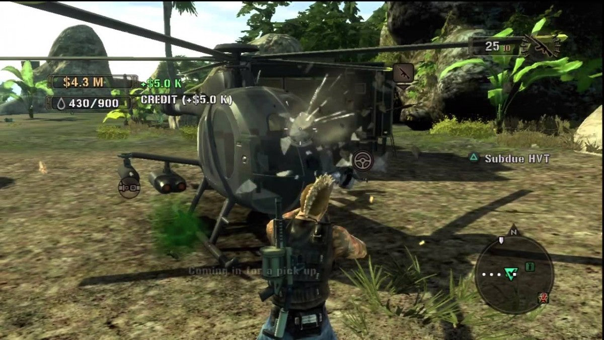 Mercenaries 2 World in Flames PlayStation 3 PS3 video game, open-world action shooter, destructible environments, military sandbox gameplay screenshot