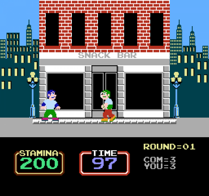 Urban Champion [5 Screw] gameplay image for Nintendo Entertainment System (NES) video game