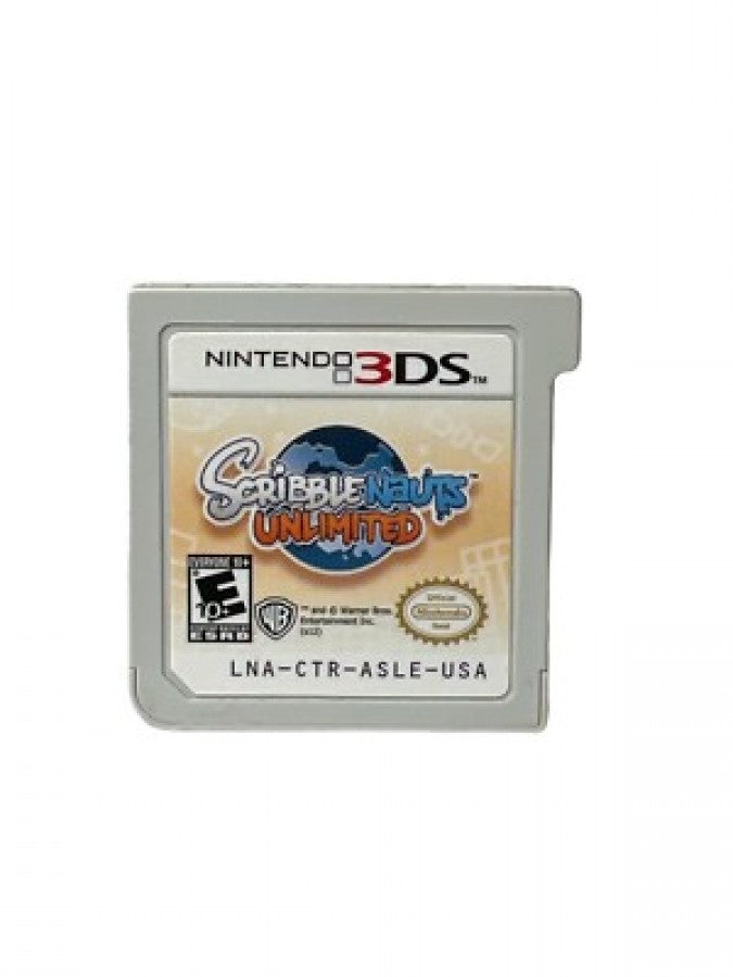 Scribblenauts Unlimited Nintendo 3DS game featuring puzzle adventure gameplay with open ended problem solving object creation mechanics and creative challenges using Maxwell’s magical notebook cartridge 