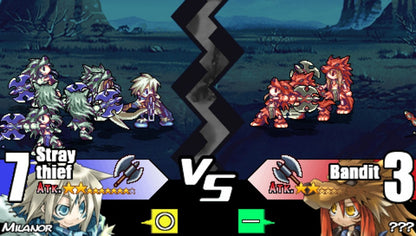 Yggdra Union: We'll Never Fight Alone  gameplay for PlayStation Portable (PSP) tactical role-playing game