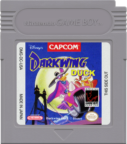 Darkwing Duck Game Boy action platformer video game cartridge