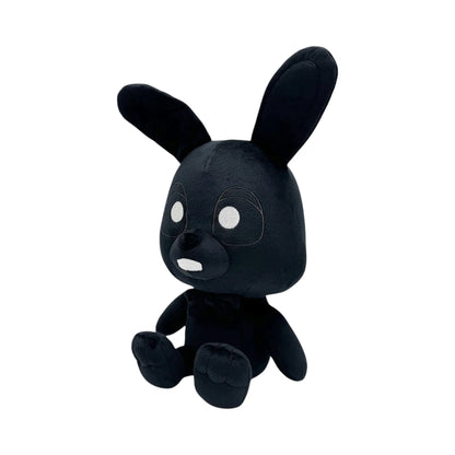 Shadow Bonnie RWQFSFASXC 9 Inch Plush collectible Five Nights at Freddy's FNAF character plush featuring Shadow Bonnie RWQFSFASXC soft plush construction black character design glowing white eyes 9 inch size huggable collectible display item video game merchandise and gaming collectible appeal left side