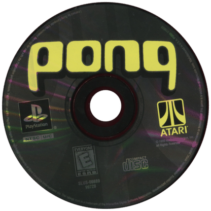 Pong: The Next Level disc for PlayStation 1 (PS1) arcade video game