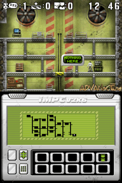 Impossible Mission gameplay for Nintendo DS (DS) puzzle platforming adventure video game