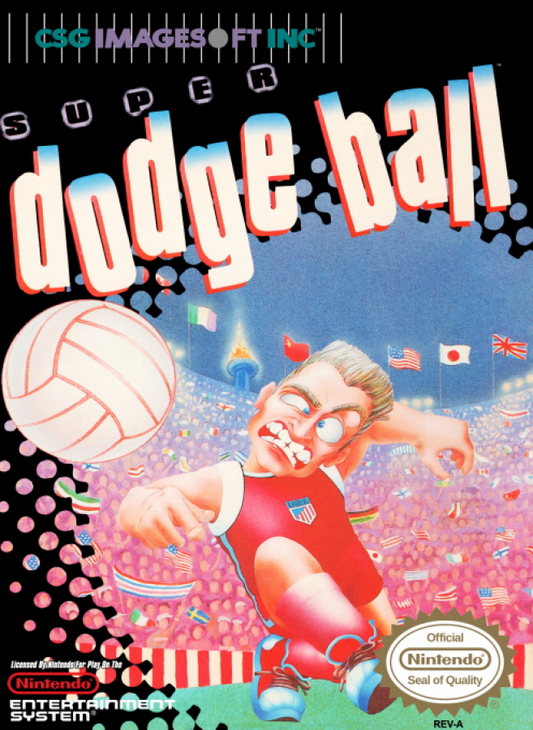 Super Dodgeball sealed cover art for Nintendo Entertainment System NES video game