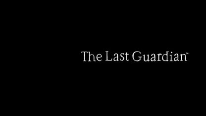 The Last Guardian PlayStation 4 game featuring emotional action adventure gameplay and puzzle-solving with a giant creature companion title screen