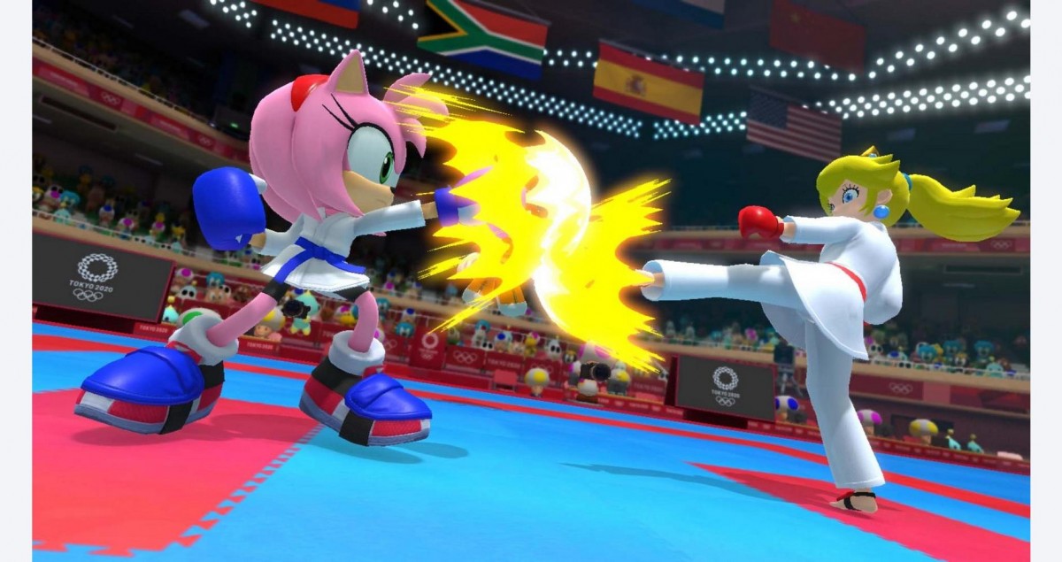Mario and Sonic at the Olympic Games Tokyo 2020 gameplay image for Nintendo Switch NS video game