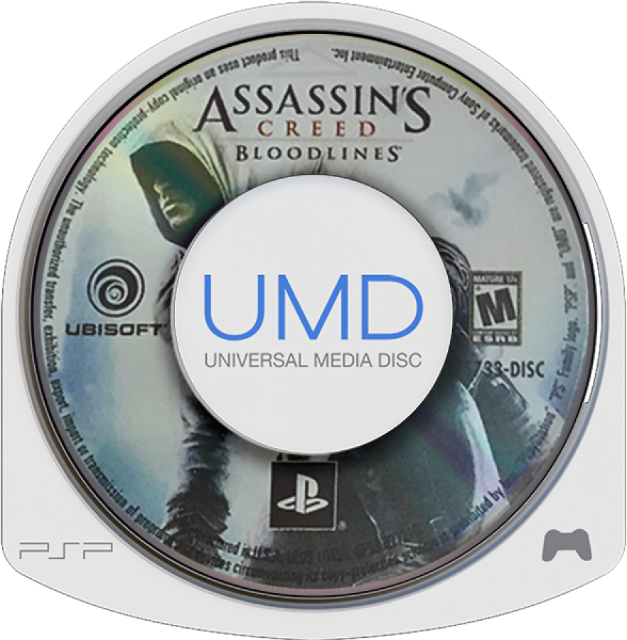 Assassin's Creed Bloodlines UMD game cover for PlayStation Portable video game
