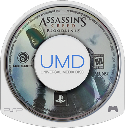Assassin's Creed Bloodlines UMD game cover for PlayStation Portable video game