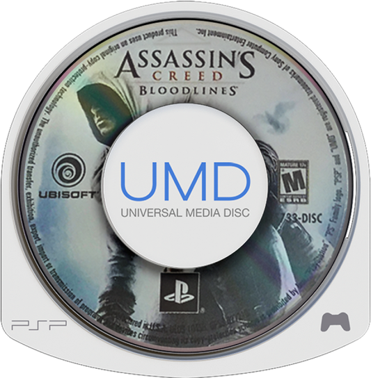 Assassin's Creed Bloodlines UMD game cover for PlayStation Portable video game