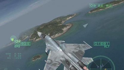 AirForce Delta Strike PS2 Sony PlayStation 2 flight combat simulator arcade air combat jet fighter dogfights military missions Konami aircraft variety story campaign realistic aerial combat gameplay retro gaming PlayStation 2 software video game title gameplay