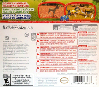 Petz Countryside back of case for Nintendo 3DS (3DS) pet simulation video game