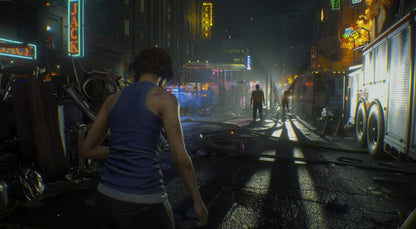 Resident Evil 3 PS5 game featuring intense survival horror gameplay, fast-paced third-person action, and a suspenseful storyline on PlayStation 5 gameplay