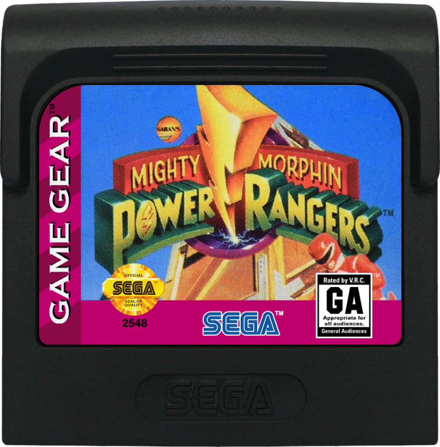Mighty Morphin Power Rangers cartridge for Sega Game Gear (GG) video game