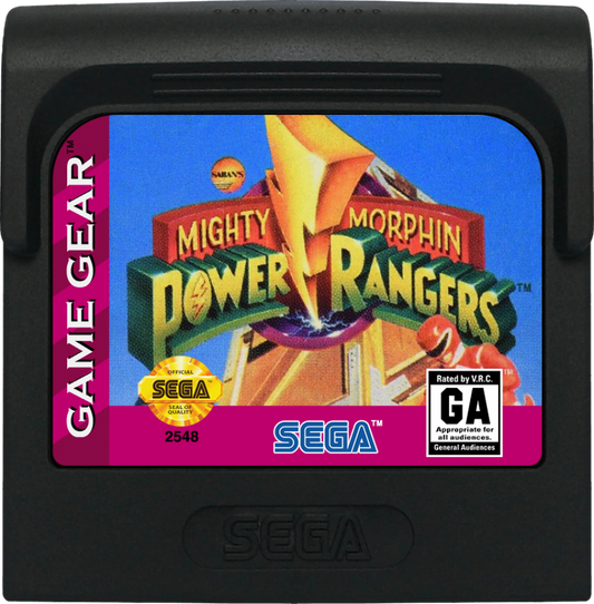 Mighty Morphin Power Rangers cartridge for Sega Game Gear (GG) video game