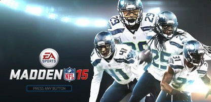 Madden NFL 15 title screen for PlayStation 3 (PS3) video game