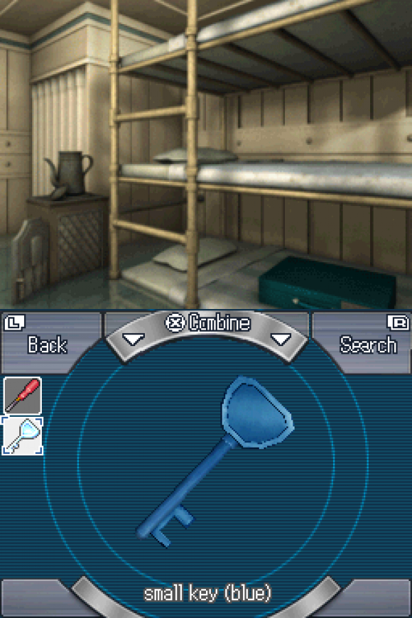 999: 9 Hours, 9 Persons, 9 Doors gameplay for Nintendo DS (DS) visual novel puzzle adventure video game