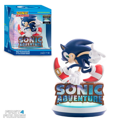 Sonic Adventure 9 inch statue Collector’s Edition by First 4 Figures detailed Sonic the Hedgehog collectible featuring dynamic running pose vibrant colors and premium display quality celebrating the classic Dreamcast era franchise