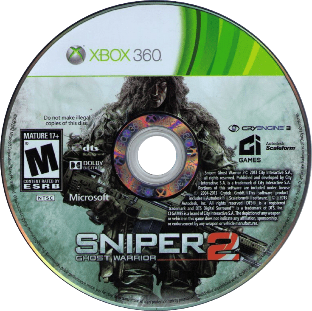Sniper Ghost Warrior 2 Bulletproof Steelbook Edition Xbox 360 tactical sniper shooter first person FPS stealth combat military simulation precision shooting long range sniping CI Games special edition steelbook collector edition Xbox 360 software video game title game disc 