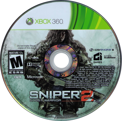 Sniper Ghost Warrior 2 Bulletproof Steelbook Edition Xbox 360 tactical sniper shooter first person FPS stealth combat military simulation precision shooting long range sniping CI Games special edition steelbook collector edition Xbox 360 software video game title game disc 