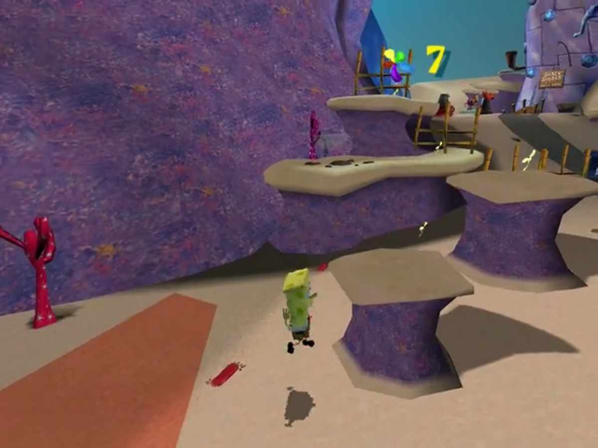 SpongeBob SquarePants: Battle for Bikini Bottom gameplay for Nintendo GameCube (GC) platforming adventure video game