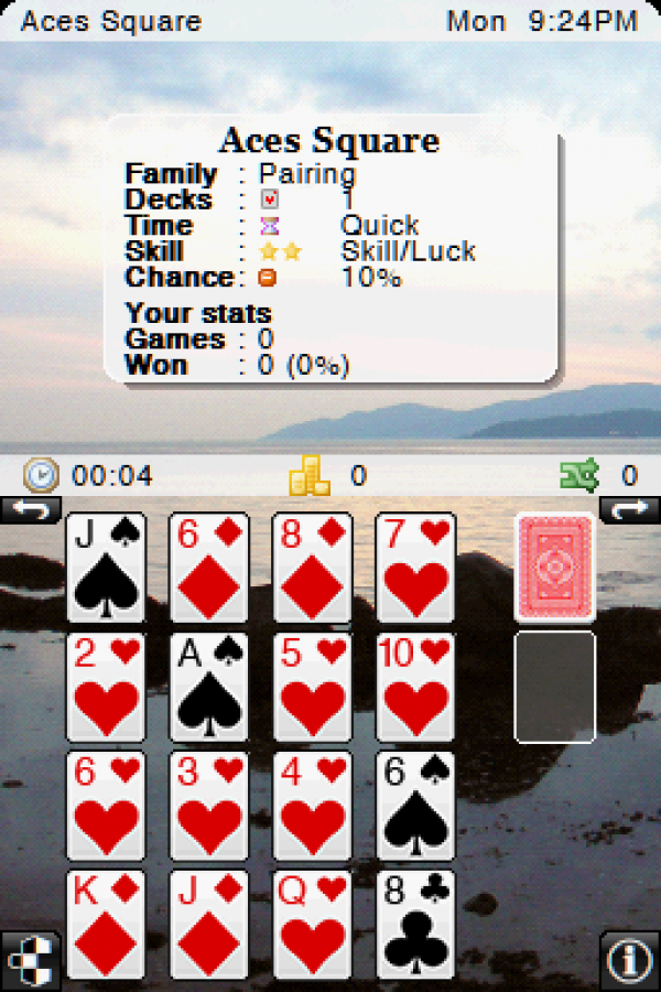 Solitaire Overload card gameplay for Nintendo DS (DS) video game