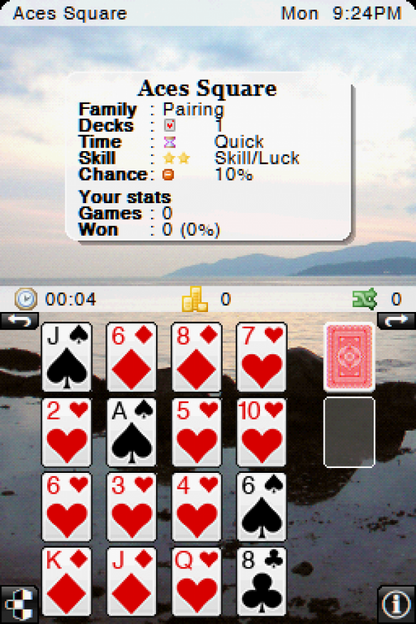 Solitaire Overload card gameplay for Nintendo DS (DS) video game