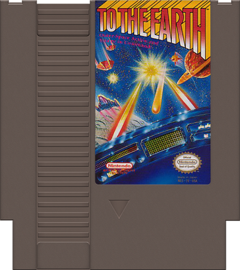 To the Earth cartridge for Nintendo Entertainment System (NES) retro video game