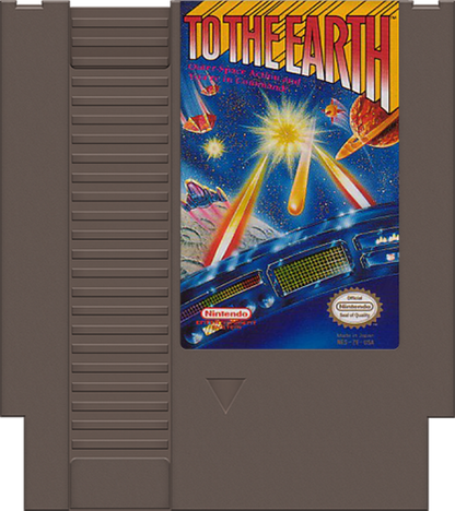 To the Earth cartridge for Nintendo Entertainment System (NES) retro video game
