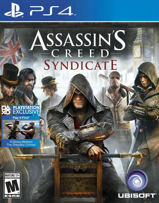 Assassin's Creed: Syndicate cover art for PlayStation 4 (PS4) video game