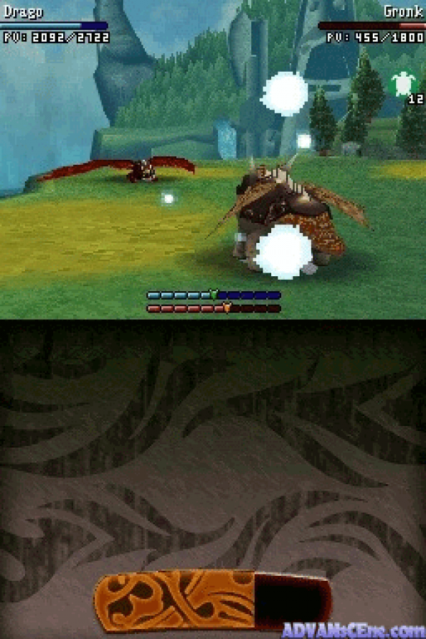 How to Train Your Dragon gameplay for Nintendo DS (DS) fantasy action adventure video game