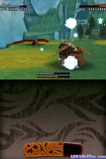 How to Train Your Dragon gameplay for Nintendo DS (DS) fantasy action adventure video game