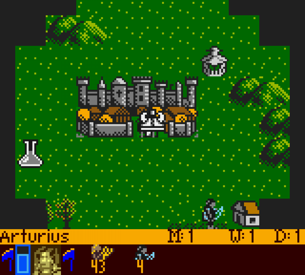 Heroes of Might and Magic Game Boy Color GBC gameplay for retro video game enthusiasts featuring fantasy strategy gameplay turn based tactical battles hero progression kingdom management mechanics magical world exploration and portable handheld strategic gaming experience and collectible gaming appeal