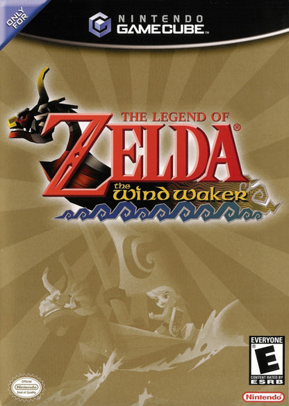 Legend of Zelda The Wind Waker Nintendo GameCube game cel shaded adventure action RPG classic Zelda title collectible retro video game disc for GameCube console front cover
