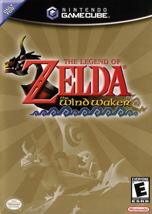 Legend of Zelda The Wind Waker Nintendo GameCube game cel shaded adventure action RPG classic Zelda title collectible retro video game disc for GameCube console front cover