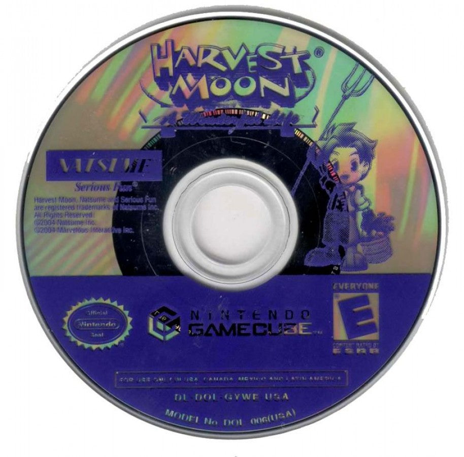 Harvest Moon: A Wonderful Life [Player's Choice] disc for GameCube (GC) farming life simulation role-playing video game