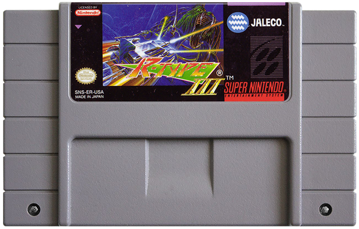R-Type III: The Third Lightning cartridge for Super Nintendo Entertainment System (SNES) retro video game