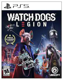 Watch Dogs: Legion PS5 action-adventure video game cover art.