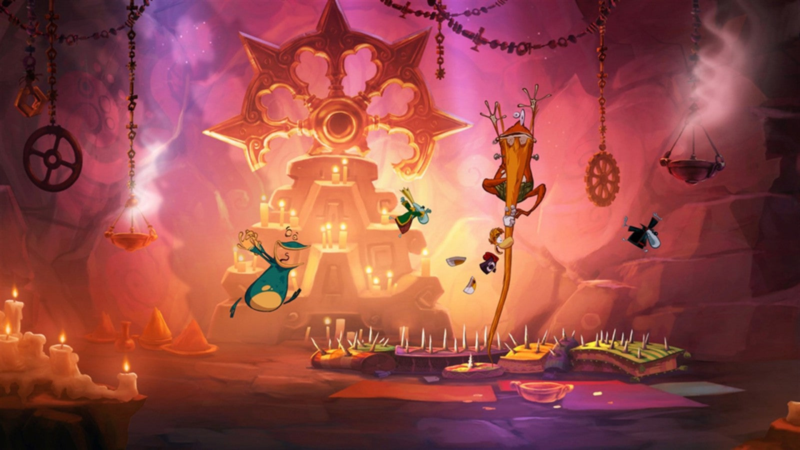 Rayman Origins gameplay for Xbox 360 (X360) platformer adventure video game 