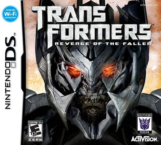 Transformers Revenge of the Fallen Decepticons for Nintendo DS action adventure game featuring the Decepticon campaign real time combat stylus based controls character upgrades and a story driven Transformers experience cover