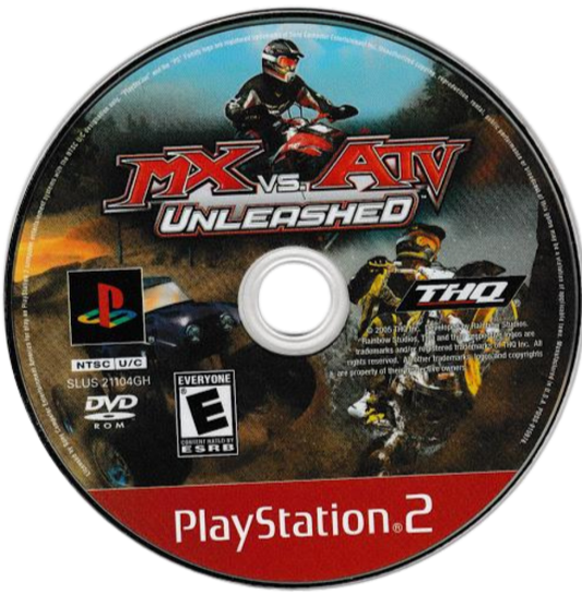 MX vs. ATV Unleashed [Greatest Hits] – PlayStation 2 (PS2) off-road racing video game disc