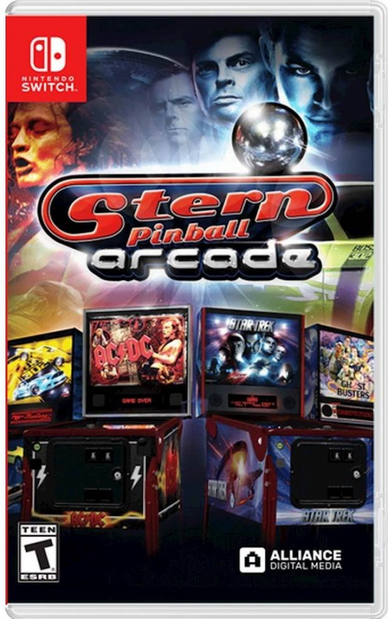Stern Pinball Arcade Nintendo Switch NS for pinball video game fans featuring realistic digital pinball tables authentic Stern Pinball machines arcade gameplay high score challenges detailed table designs multiple game modes physics based action and portable gaming entertainment collectible gaming appeal front cover art