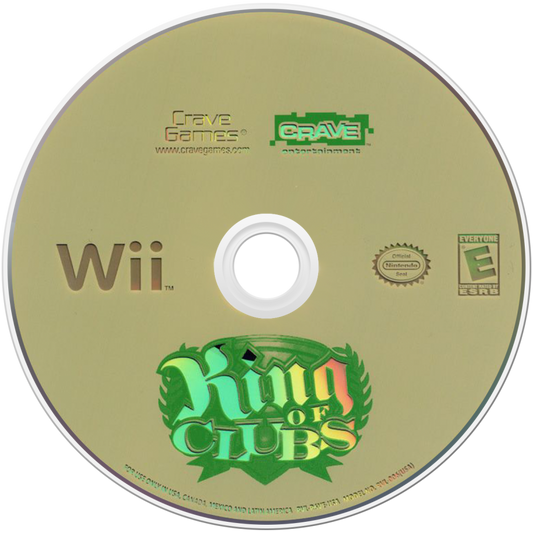 King of Clubs – Nintendo Wii (Wii) arcade mini golf sports video game disc
