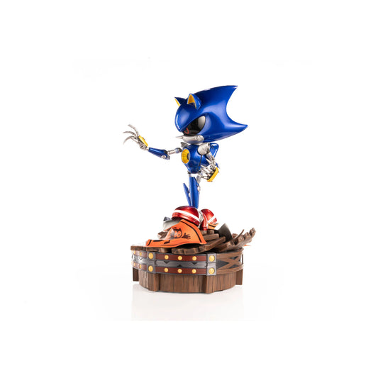 Metal Sonic The Steel Nemesis 15 Inch Premium Resin Statue by First 4 Figures F4F collectible Sonic the Hedgehog statue featuring detailed Metal Sonic character design premium resin construction dynamic sculpted details display base officially licensed collectible figure gaming decor and high end collector appeal