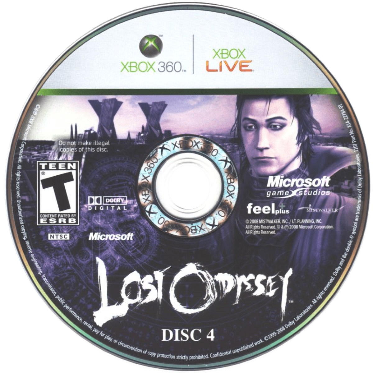 Lost Odyssey disc 4 for Xbox 360 (X360) role-playing video game